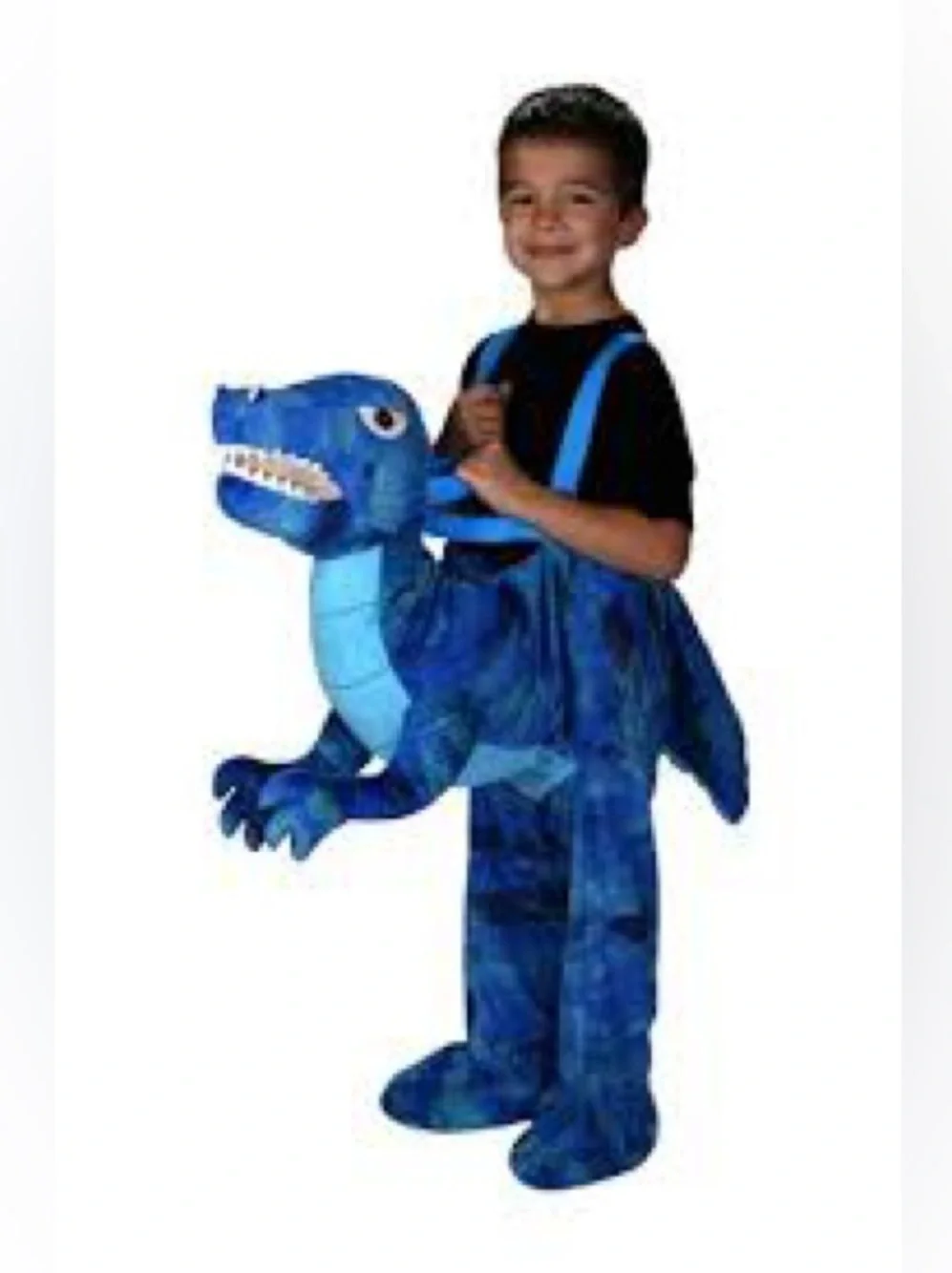 Walmart Blue & Brown TRex Dinosaur Costume 3-4T Kids Ride On Pretend Play